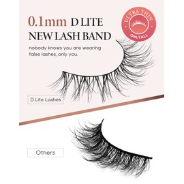 Onlyall Eyelashes Natural Look Fake Eyelashes Natural Lashes Lightweight False Eyelashes Wispy Lashes 3D Faux Mink Eyelashes 7 Pairs D3