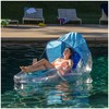 Swimways Dry Float Shadester Pool Float, Translucent Inflatable Recliner Chair