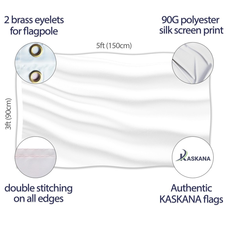 Plain White Flag - Plain White Flag - Double-Sided Print