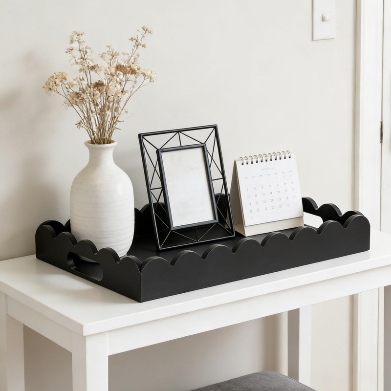 Hanobe Decorative Tray Coffee Table for Entryway Decor