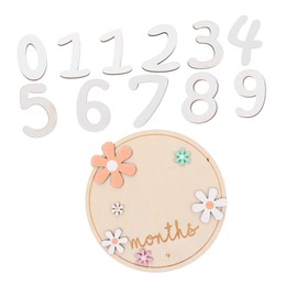 CORHAD Wooden Baby Milestone Cards Set Newborn Monthly Milestone Signs Baby Boy Photo Album Decor