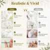 White Hydrangea Artificial Flowers Bulk, 65Pcs Silk Hydrangea Flowers
