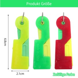 TNSLAND Pack of 3 Needle Threader Sewing Needles Sewing Machine Needle Threader for Hand Sewing Plastic Threader Needle Threader Tool Quick Sewing Machine Accessories Random Colour