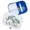 Lunch Box with Name, Police, Includes Separation and Fork, Rosirosinchen