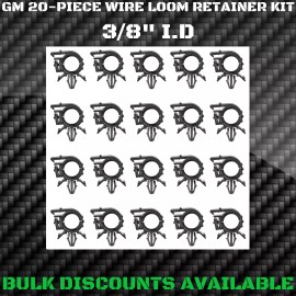 GM Replacement 1984-1996 C4 Corvette Interior Engine Harness Wire Loom Clip Clamp Retainers 3/8