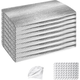 Garage Door Insulation Kit (6 Pieces) Double Bubble Window Heat Insulation Panels (21"x 48") Reflective Aluminum Foil Summer/Winter Barrier Insulation Sheets (120 Adhesive Tapes) Garage Attic Wall