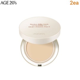 AGE20s Silky Fixing Pact 12.5g*2ea, Shade:21 Light Beige