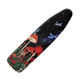 Urndoeng Ironing Board Cover,Ironing Mat,Mushroom Ironing Board Cover,Table Top Ironing Board Cover,Iron Covers for Ironing,Fasion Mushroom Print Large