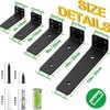 Floating Shelf Bracket 6 Inch of 4 Pack Heavy Duty