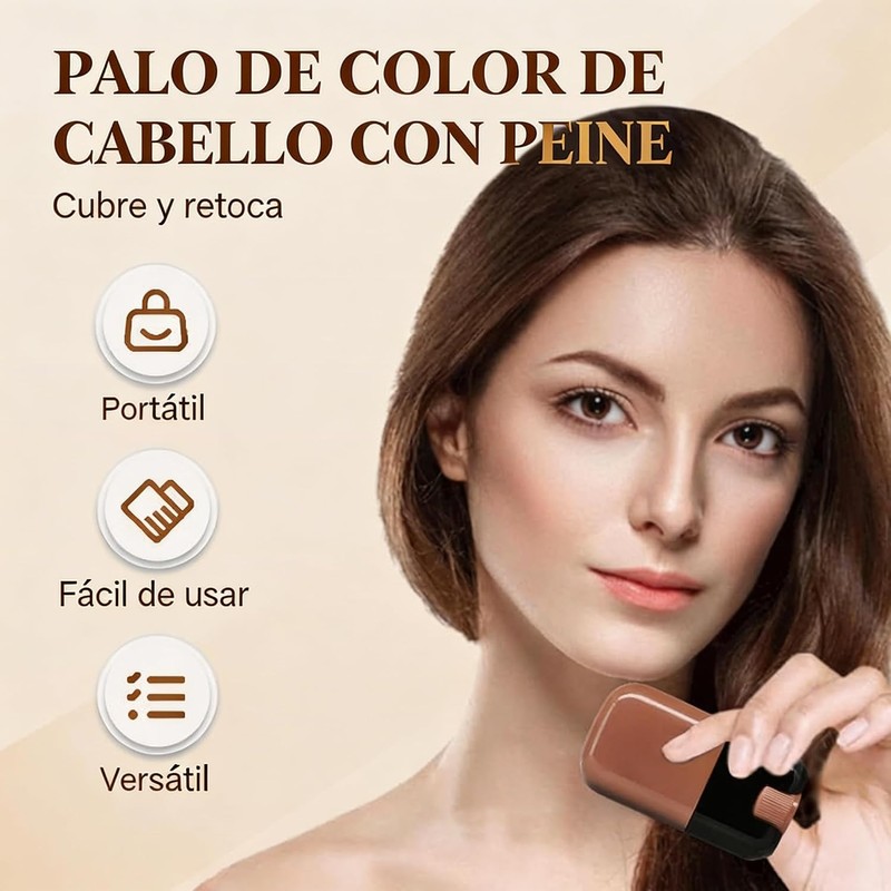 Tinte para cabello con peine 2 en 1 – Retoca
