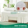 Biscaynebay Wrap Around Bed Skirts for Queen Beds with Short