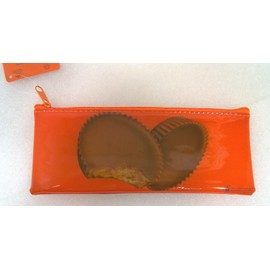 Reese's Hershey’s Reese’s Peanut Butter Cups Chocolate Zipper Case Bank Pencil Coin Bag
