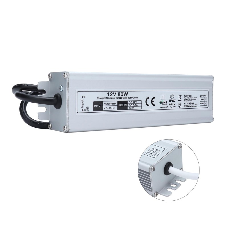 Waterproof IP67 Power Supply High Efficiency Safe Stable Multiple Protection