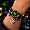 Starry Sky Zodiac Luminous Leather Bracelet for Men & Women