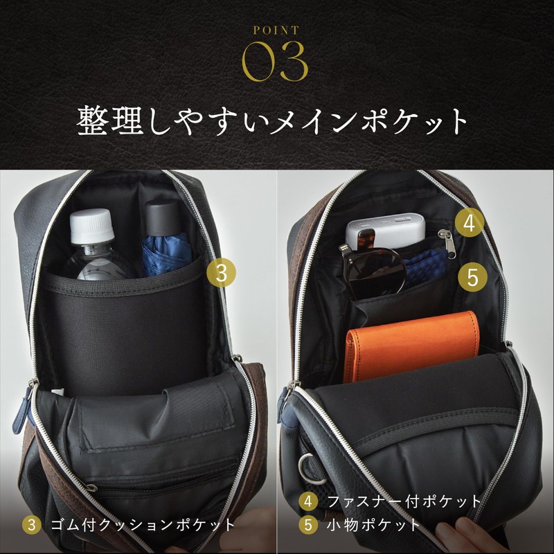 Ronde Men's Cross Body Bag. - -