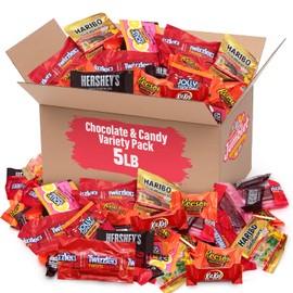 Chocolate Candy Variety Pack, 5lb Candy Variety Pack Bulk, Perfect Assorted Candy Variety Pack for Parties and Candy Bowls, Bulk Chocolate Candy for Sharing, Gifting, and Stocking Up