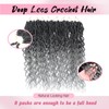 24 Inch 8 Packs Deep Faux Locs Crochet Hair Ombre