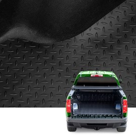 Stehlen 642167829706 Compatible with 2019-2023 Ford Ranger 5 Feet (60") Short Bed Rubber Diamond Plate Truck Bed Mat - Black