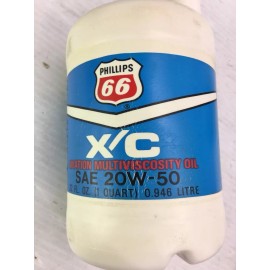 Phillips NOS 2- AVIATION OIL Phillips 66 X/C  20W-50 Engine Aircraft  New Old Stock