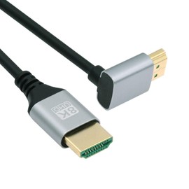 chenyang HDMI 2.1 Cable HDMI Type A Male to Male 8K 4K HDTV 90 Degree UP Angled Extension Cable 0.5M