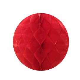 Wrapables Tissue Honeycomb Ball Party Decorations for Weddings, Birthday Parties, Baby Showers and Nursery Decor (Set of 3), 12", Red