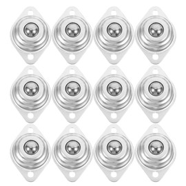 Castor Wheels: 12Pcs Mini Swivel Casters for Small Appliances Carbon Steel Bearings Low Noise Office Chair Wheels Smooth Rotation for Furniture and Storage Bins
