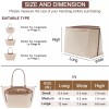 Longchamp 롱샹 르 플리지 L 백용 펠트 지갑 정리함 삽입물