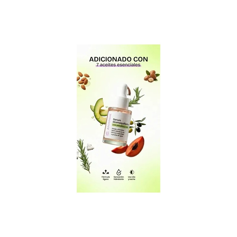 Serum Desmaquillante De Pestañas Y Cejas Fortalecedor Ananda