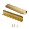 Sunlithor Edge Finger Tabs Pulls for Cabinet Kitchen Hardware Drawer