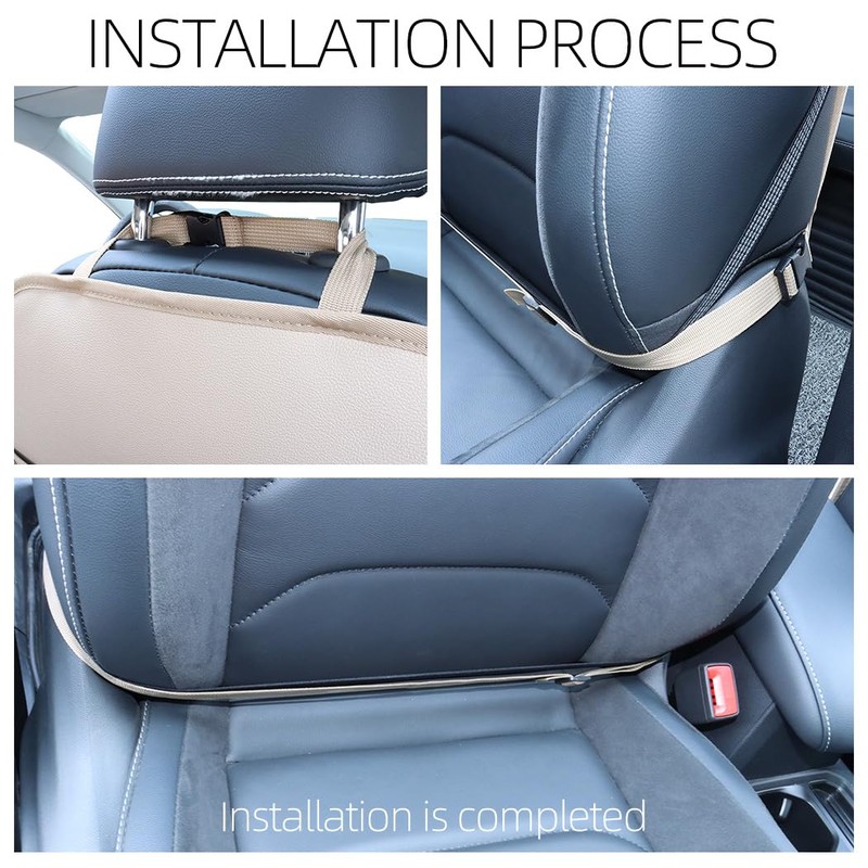 pefirst Kick Mat Back Seat Protector Waterproof Leather Car Seat
