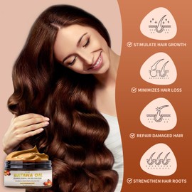 2 Stück Olio di Batana Capelli,Batana Öl für Haar Wachstum und Reparatur, für öl haare, Haarverdichtung, Haarverdichtung, Haarausfallprävention, Öl für trockenes und krauses Haar, 110ml*2