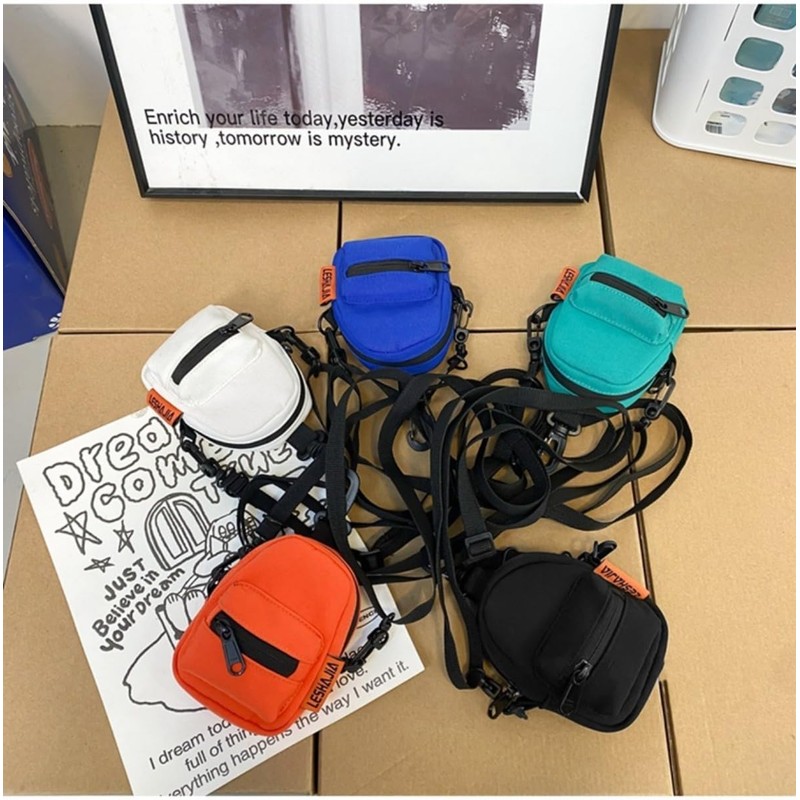 Mini Backpack Keychain Wallet - Cute Cosmetic Bag for Women,