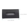 FUNOMOCYA 2pcs PU Leather Car Visor Tissue Holder Stylish Sun