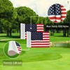 AZCOVER 2 Pack USA Golf Flag 8x6 Inch with Tube