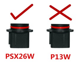 ZMShun 2Pcs Auto PSX26W 12278 12V 26W 4300K Yellow Car Bulbs Headlight Fog Lights DRL PSX26W Halogen Lamp Daytime Running Lights Car Clear Glass Bulbs 12278 26W Replacement