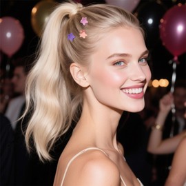 Flomiara 20pcs Hair Claw Clip, Mini Hair Clips, Small Star Hairpins Hairs Accessories for Women Girls, Sweet Mini Barrettes Hair Claws Styling Accessories for Photograph Daily Party