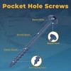 Pocket Hole Screws 1-1/2", TOPMALLEX 620 PCS Blue Coated Exterior
