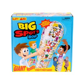Big Spot 'N Bop! The Giant Wobbly "Find It First" Game, A Fun, Active Race For Mind And Body, Run Around The Giant 4 Foot (122cm) Inflatable Bopper To Find And Match Images, For 2 Or More Players, 4+