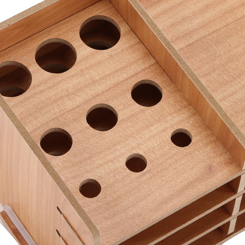 Rhinestone Drawing Tray Easy Install MultiLayer Synthetic Wood Storage Organizer