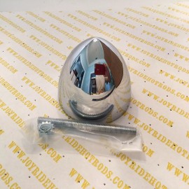 UPI Hot Rod Universal Chrome Bullet Cap 3" OD 3" High- HD Cast Metal x 1