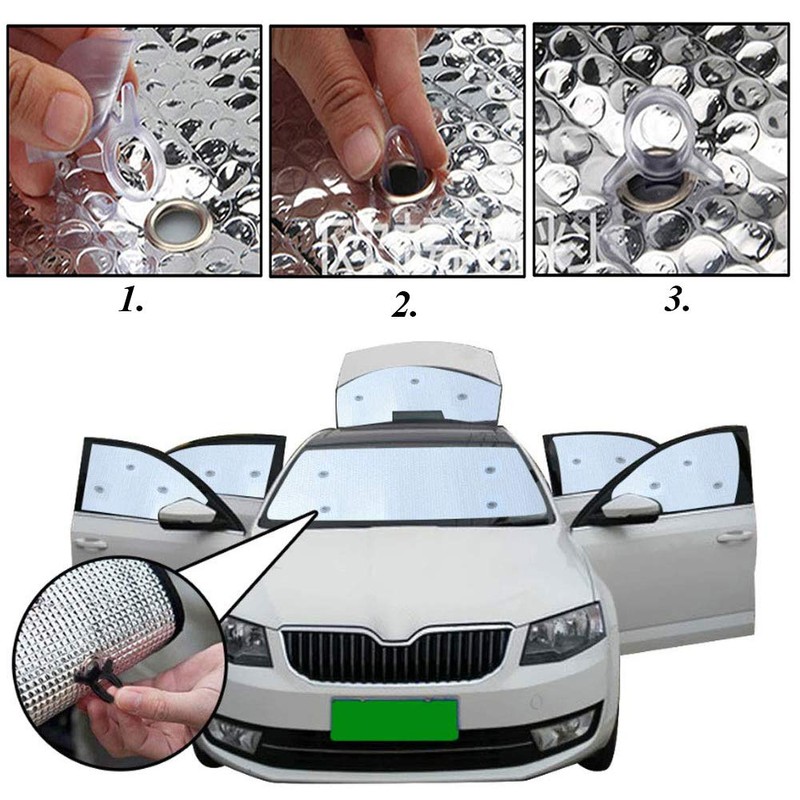 Pack of 60 Suction Cups, Suction Cups for Car, Plastic