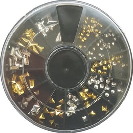 Nail Ssen Nail Art Nail Stone Parts Set (S)-001 Metal Parts / 네일쎈 네일아트 네일스톤파츠세트(S)-001 메탈파츠