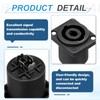 MECCANIXITY 2pcs 4 Pole Speaker Jack Twist Lock, NL4 Connector