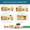 Aidarmoll Garden Hose Quick Connect, Brass Hose Quick Connect fittinging,
