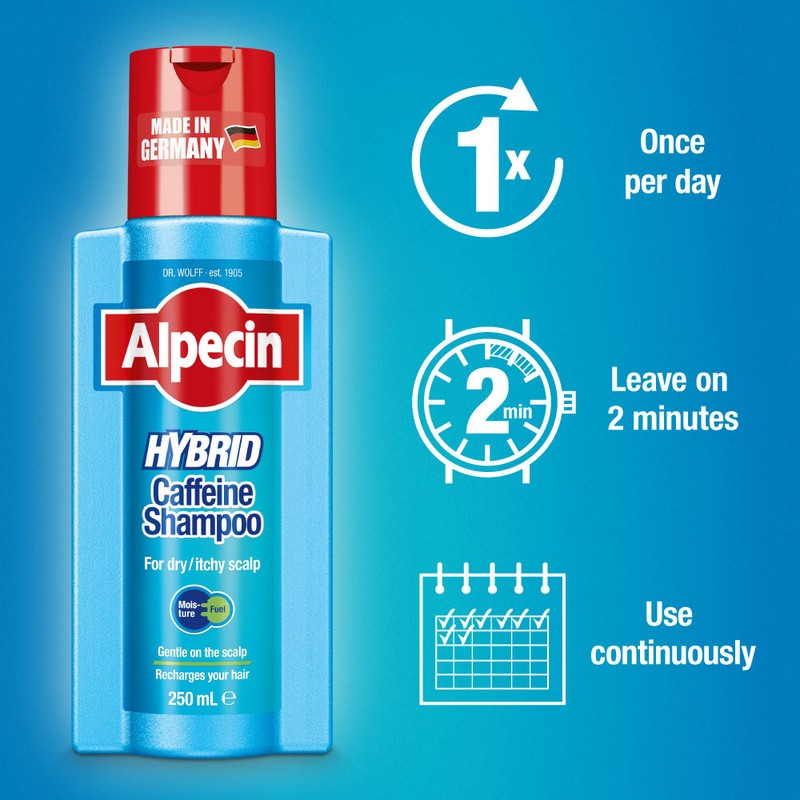 Alpecin Hybrid Caffeine Shampoo 250mL