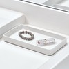 iDesign Stainless Steel Bathroom Tray for Towels, Cosmetics, and Accessories,