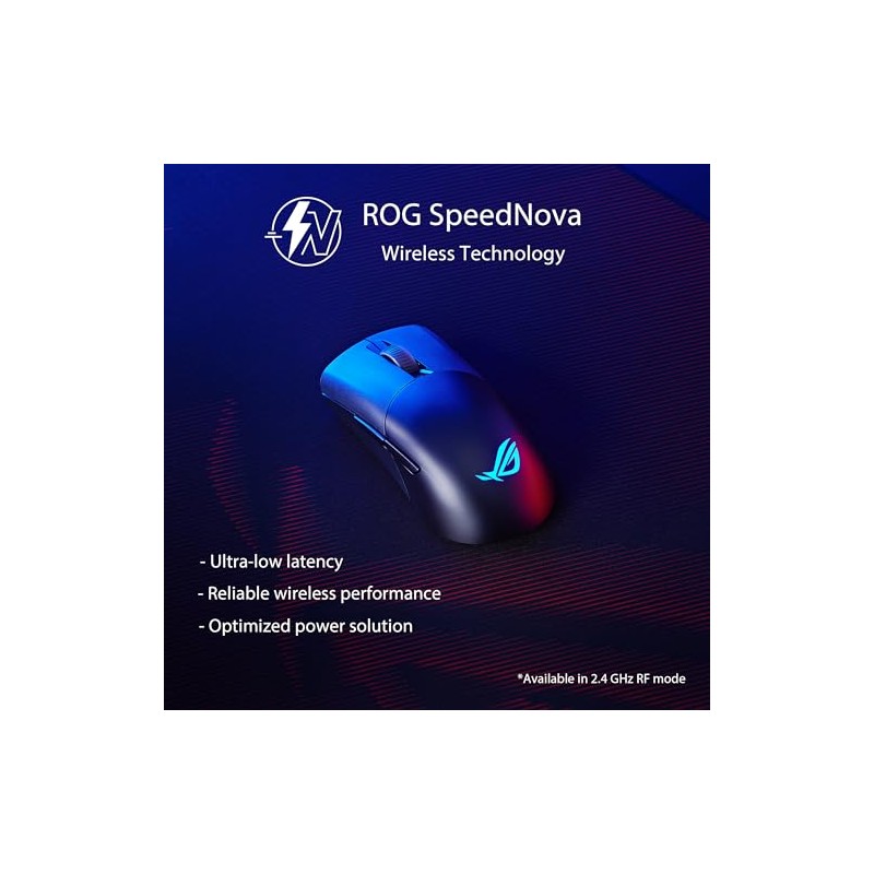 ASUS ROG Keris - mouse inalámbrico para juegos AimPoint, conectividad