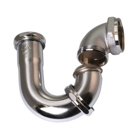 Westbrass D403LA-26 1-1/2 x 1-1/4" LA Code P-Trap, Polished Chrome