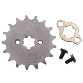 Magkowar 428 Front Enigine Sprocket with Retainer Plate Sets for Motorcycle Dirt Bike (428-17mm, 17T)