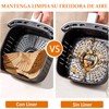 Ausein Papel para Freidora de Aire Redondo de 125Pzs, 7.9in